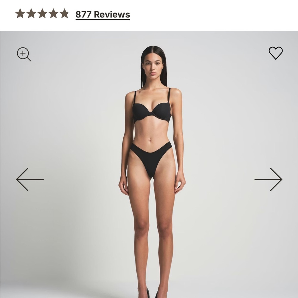 Skims fits everybody push up bra in black